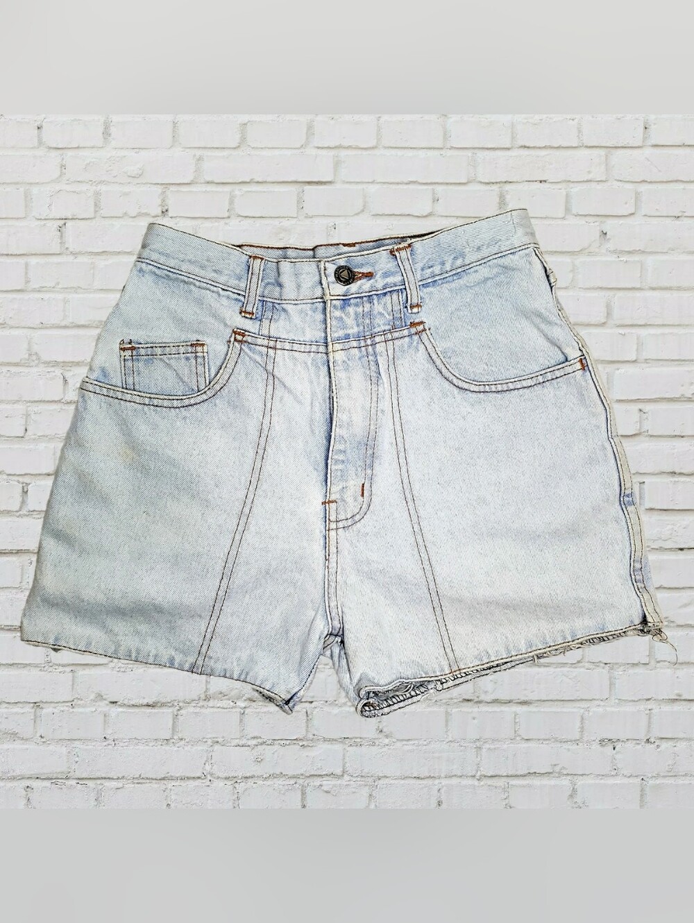 Manisha Light Denim Jean Shorts vintage size 7 90s Vtg Y2k